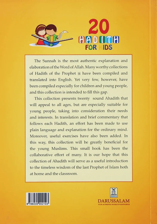20 Hadith for Kids - Back Cover