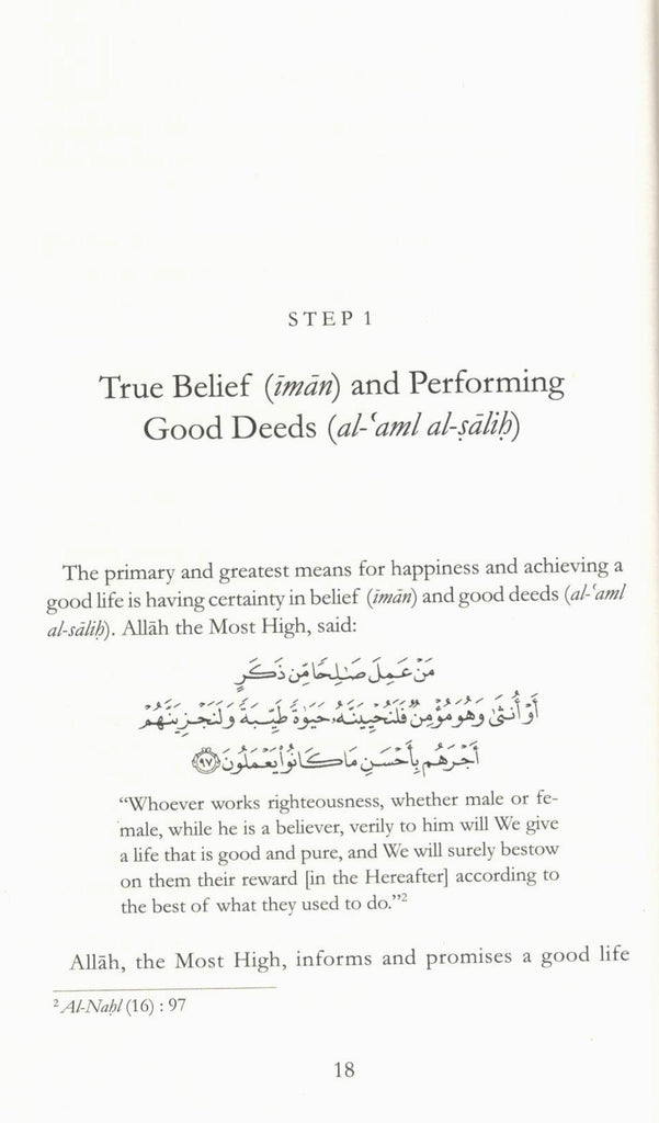 8 Steps to Happiness – Awakening the Inner Self in Pursuit of Personal Change - Published by Daar-Us-Sunnah - Sample Page - 1