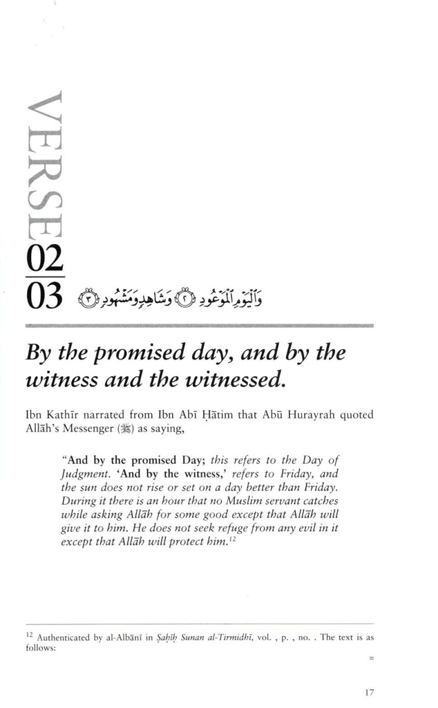 A Commentary on Surah al Buruj - Published by Al-Hidaayah Publishing - Sample Page - 4