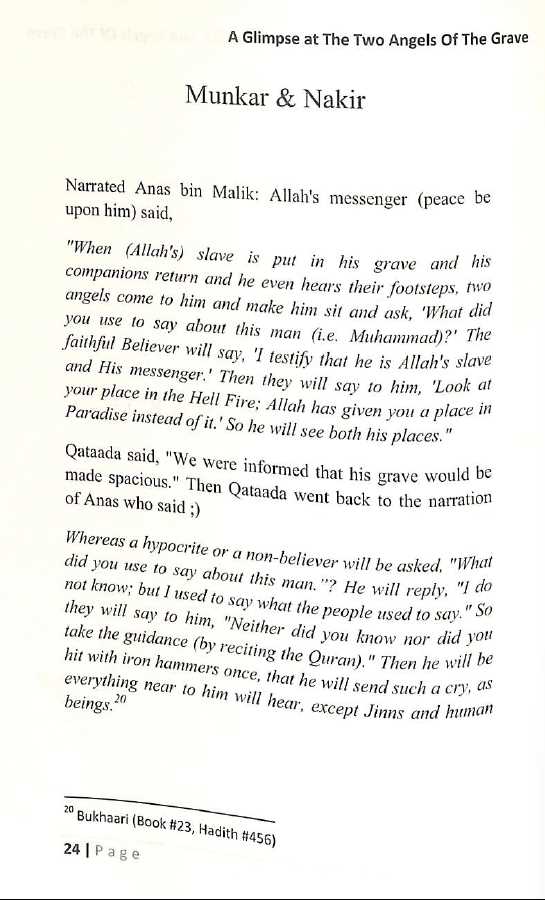 A Glimpse At The Two Angels Of The Grave - Published by Daarul Isnaad Publications - Sample Page - 5
