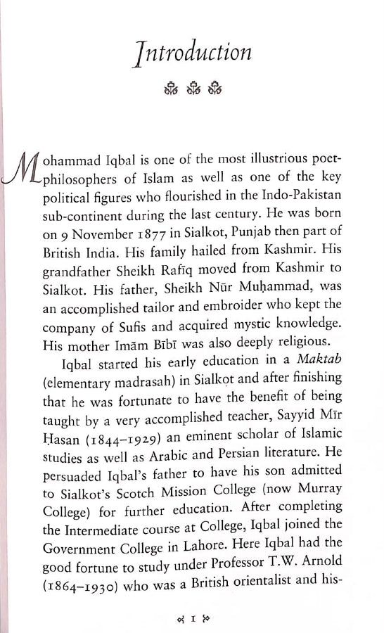 A Treasury Of Iqbal -  Published by Kube Publishing - sample page - 1