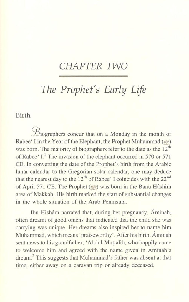 An Inspired Life The Prophet Muhammad - Published by International Islamic Publishing House - Sample Page - 2