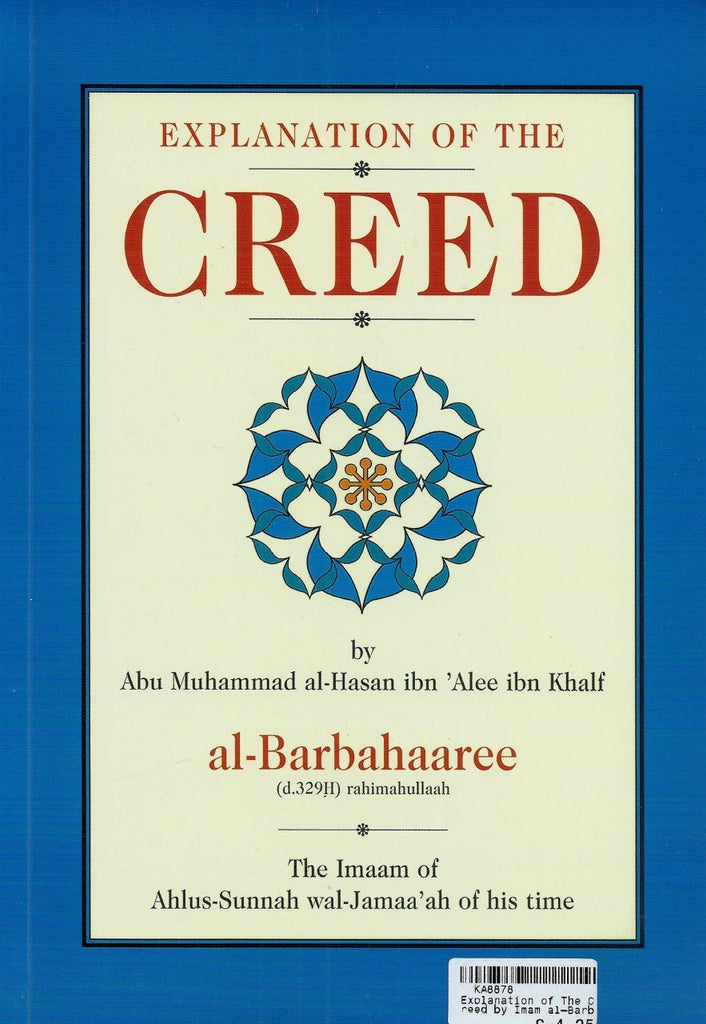 Explanation Of The Creed - Front Cover