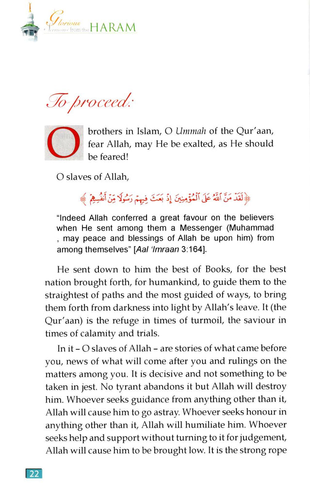 Glorious Sermons From The Haram - Published by Darussalam - Sample Page - 3