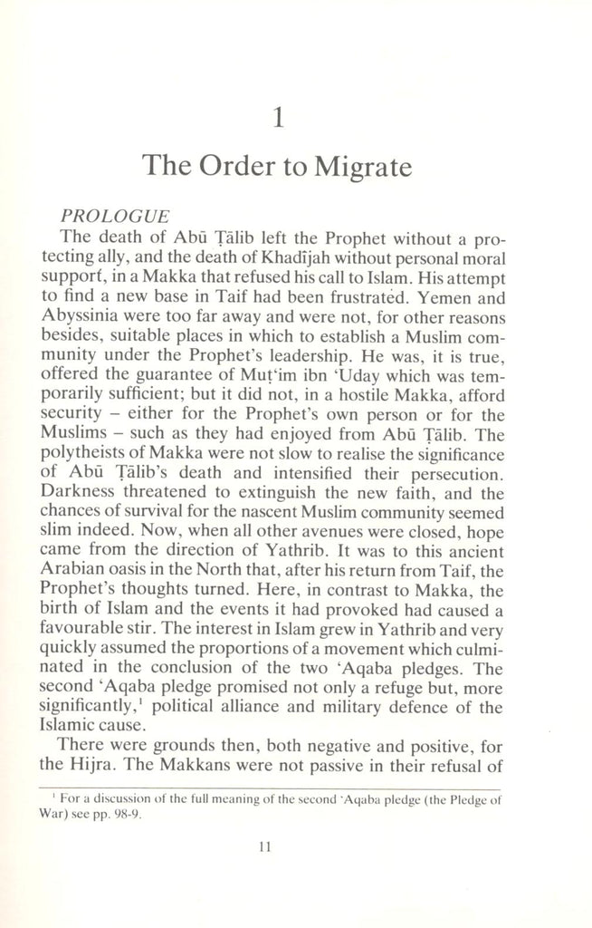 Hijra - Story and Significance - Published by The Islamic Foundation - Sample Page - 1