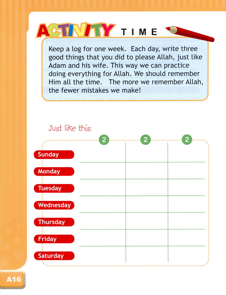 I Love Islam - Level 2 - Textbook - Published by ISF Publications - Sample page - 13