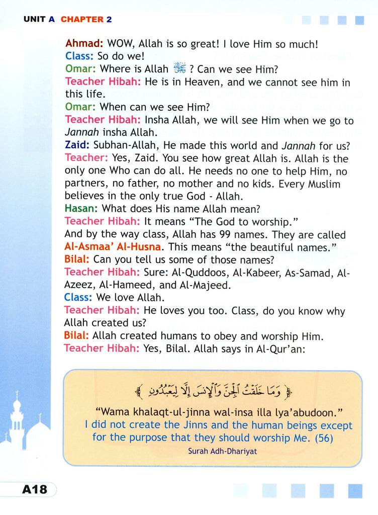 I Love Islam - Level 3 - Textbook - Published by ISF Publications - Sample Page - 12
