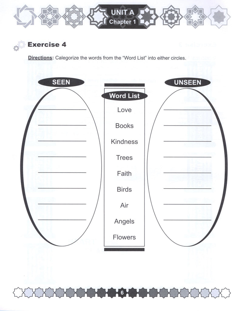 I Love Islam - Level 3 - Worksheets - Published by ISF Publications - Sample Page - 3