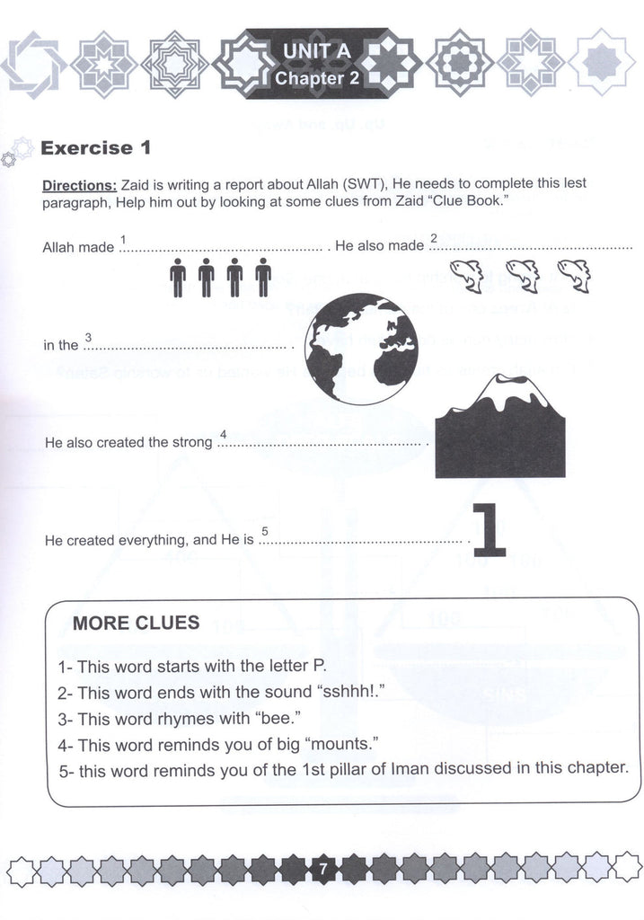 I Love Islam - Level 3 - Worksheets - Published by ISF Publications - Sample Page - 4