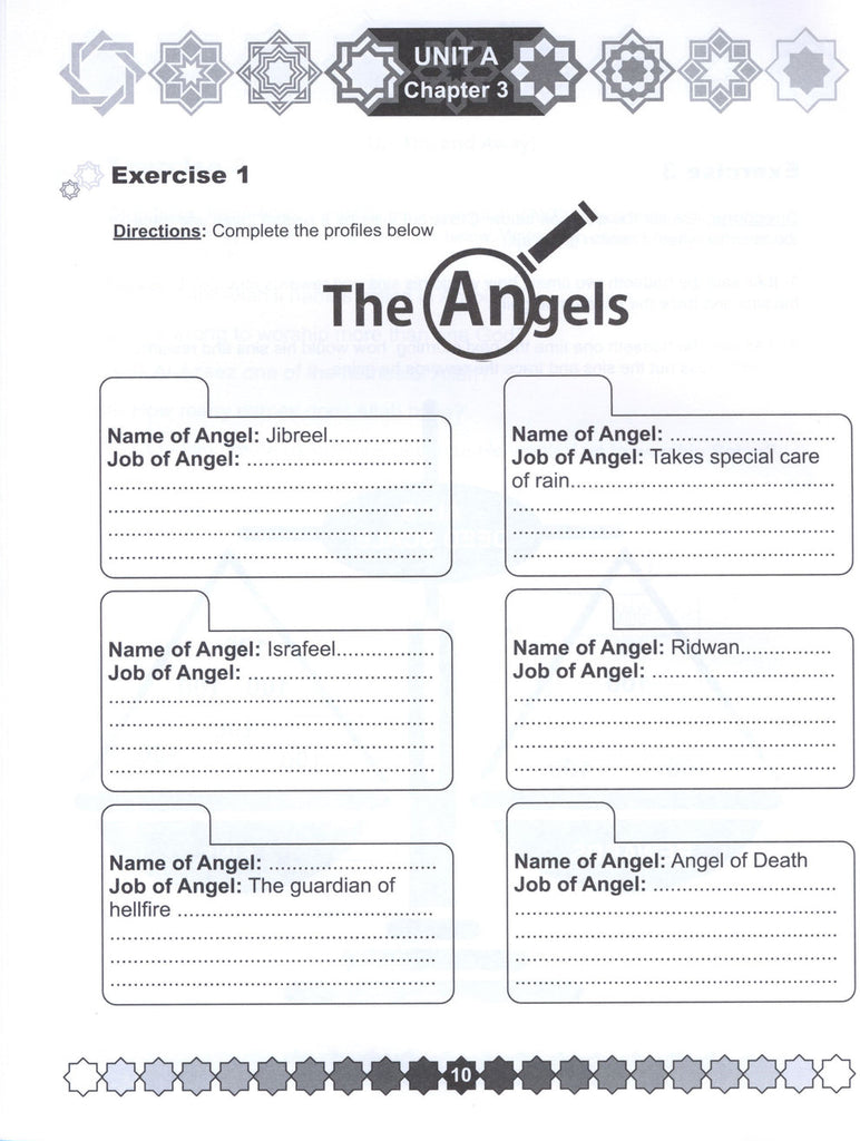 I Love Islam - Level 3 - Worksheets - Published by ISF Publications - Sample Page - 7