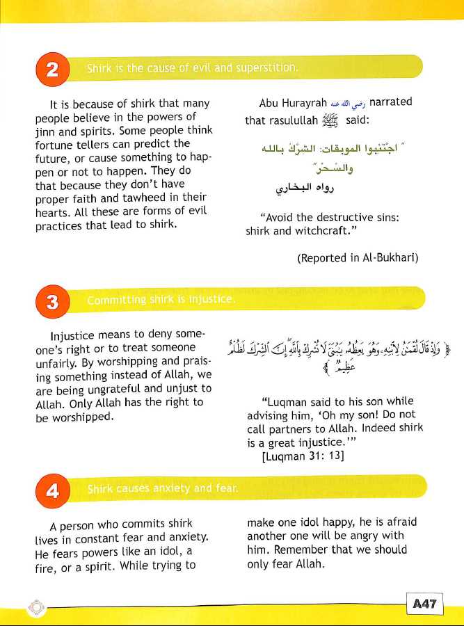 I Love Islam Textbook and Worsheets Book - Level 5 - Pulished by ISF Publications - Sample Page - 6
