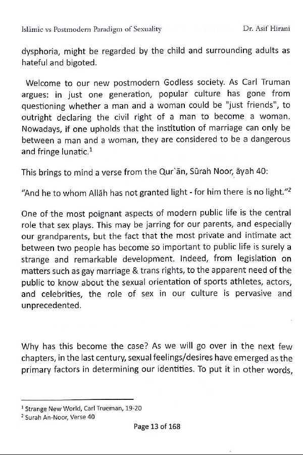 Islamic vs Postmodern Paradigm of sexuality - Rethinking the rainbow - Preface Page - 2