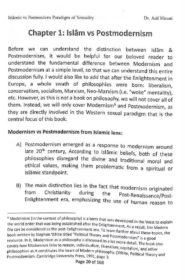 Islamic vs Postmodern Paradigm of sexuality - Rethinking the rainbow - Sample Page - 1