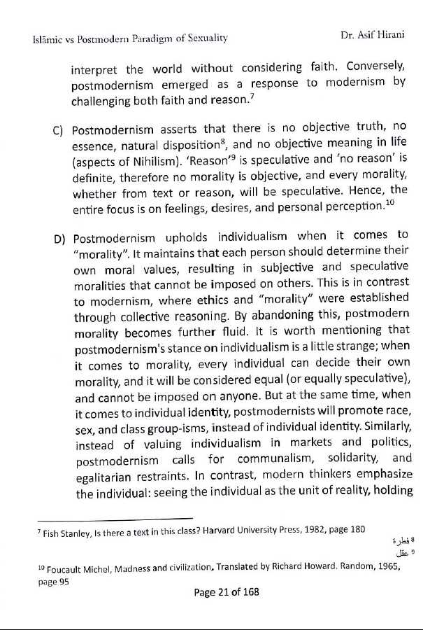 Islamic vs Postmodern Paradigm of sexuality - Rethinking the rainbow - Sample Page - 2