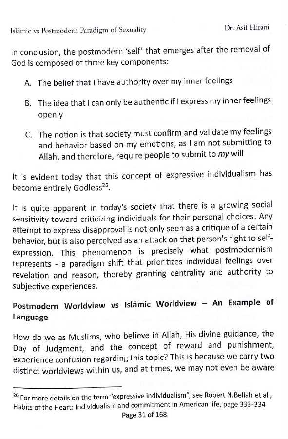Islamic vs Postmodern Paradigm of sexuality - Rethinking the rainbow - Sample Page - 4
