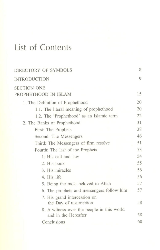 Muhammad’s Prophethood - Reality or Myth - Published by International Islamic Publishing House - toc - 1