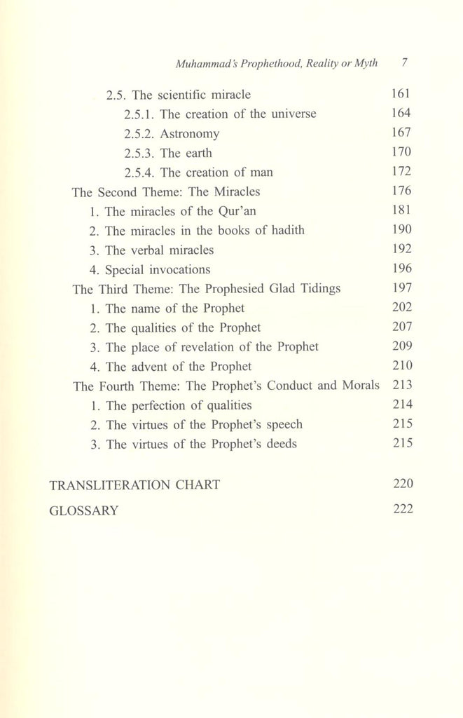 Muhammad’s Prophethood - Reality or Myth - Published by International Islamic Publishing House - toc - 3