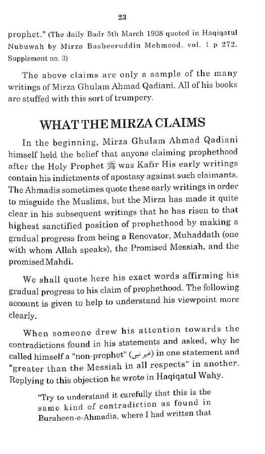Qadianism on trial - The Case of the Muslim Ummah against Qadianis presented before the National Assembly of Pakistan - Sample Pg - 4