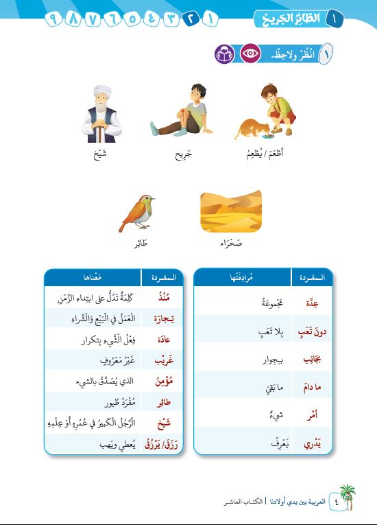 العربية بين يدي اولادنا - كتاب المعلم  - الكتاب العاشر - Sample Page - 3