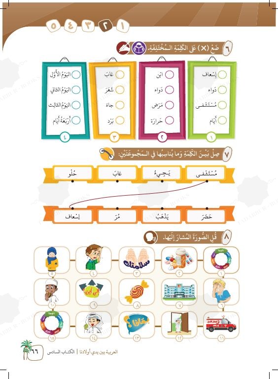 العربية بين يدي اولادنا - كتاب الطالب - الكتاب السادس - Sample Page - 3