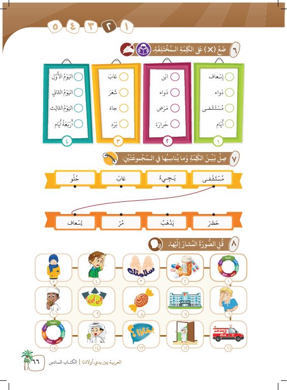 العربية بين يدي اولادنا - كتاب الطالب - الكتاب السادس - Sample Page - 3