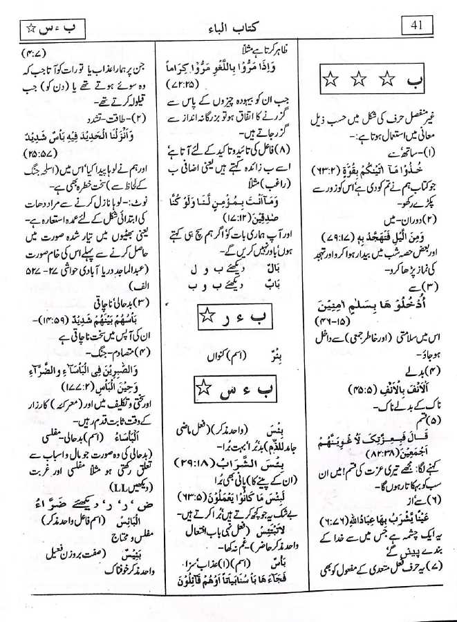 قاموس الفاظ القرآن الکریم  - عربی – اردو - ناشر مکتبہ دار الاشاعت - Sample Page - 4