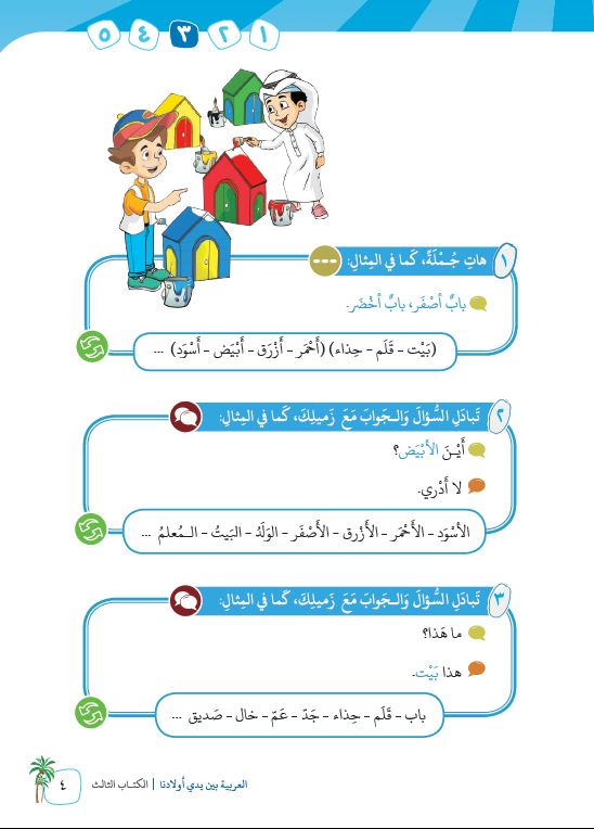 العربية بين يدي اولادنا - كتاب المعلم  - الكتاب الثالث - Sample Page - 4