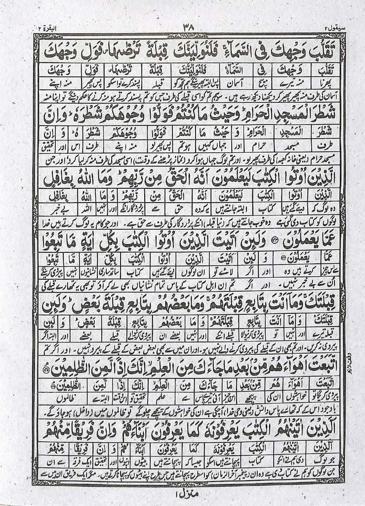 القرآن الكريم آسان لفظی اردو ترجمہ - ناشر بیت القرآن - Sample Page - 4