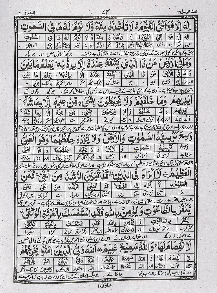 القرآن الكريم آسان لفظی اردو ترجمہ - ناشر بیت القرآن - Sample Page - 7