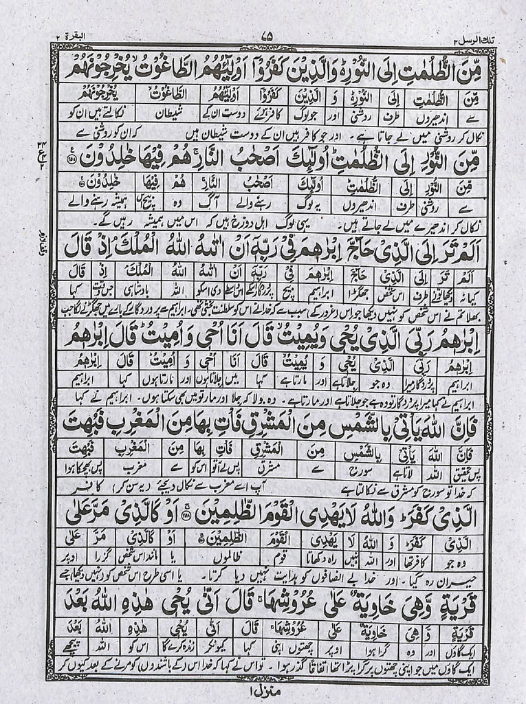 القرآن الكريم آسان لفظی اردو ترجمہ - ناشر بیت القرآن - Sample Page - 8