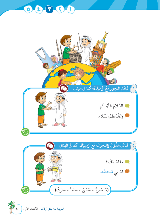 العربية بين يدي اولادنا - كتاب المعلم  - الكتاب الاول - Sample Page - 4