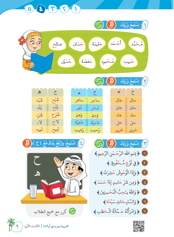 العربية بين يدي اولادنا - كتاب المعلم  - الكتاب الاول - Sample Page - 6