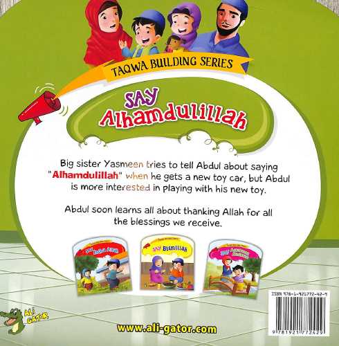 Say Alhamdulillah - Taqwa Building Series - Back Cover
