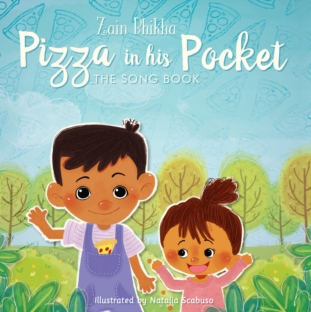 Pizza In His Pocket - The Song Book by Zain Bhikha - Front Cover