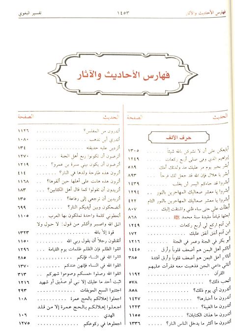 تفسير البغوي - معالم التنزيل - TOC - 1