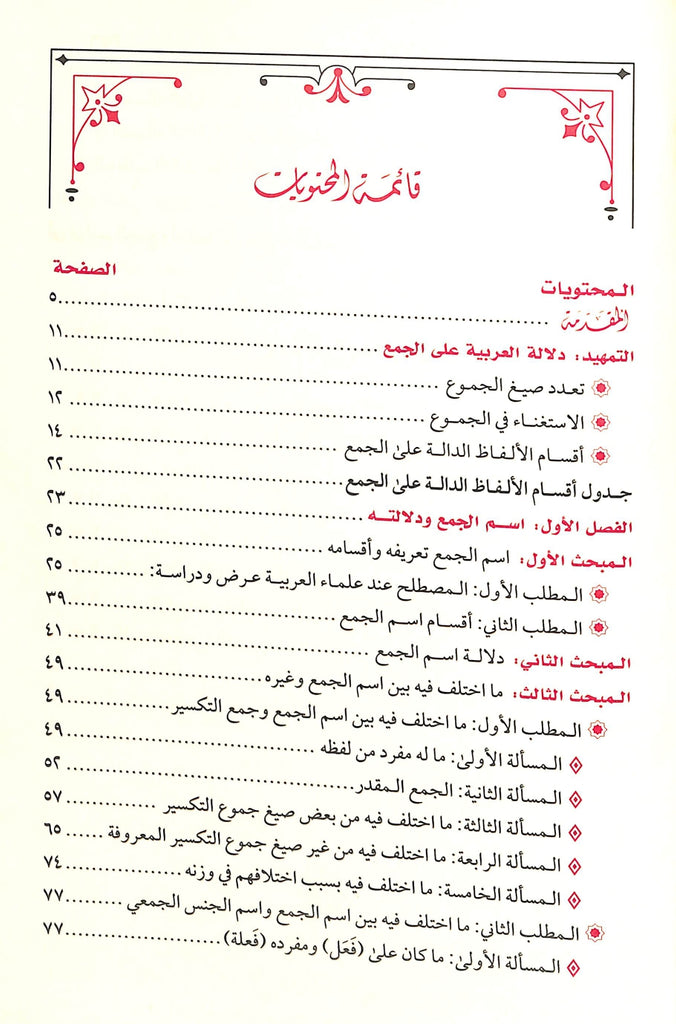 اسم الجمع دراسة لغوية - طبعة دار طيبة الخضراء - TOC  - 1