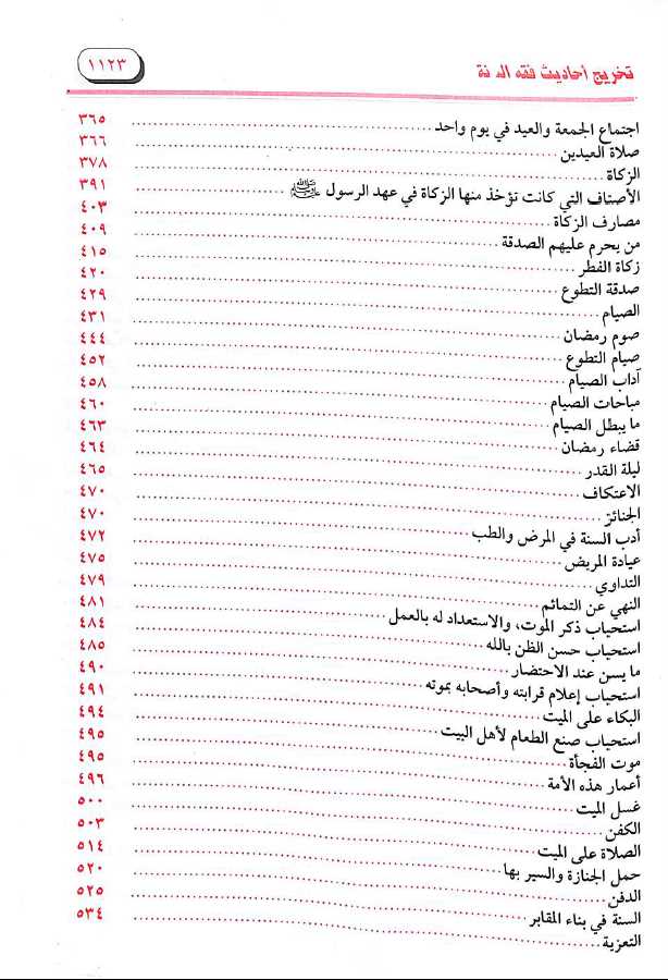 اتحاف الامة بتخريج صحيح فقه السنة - طبعة مكتبة الصحابة - TOC - 2