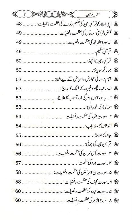 عظمت قرآن - ناشر ام القرى پبلیکیشنز - TOC - 2