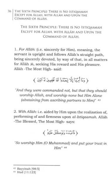 Ten Principles On Al-Istiqaamah - Sample Page - 4