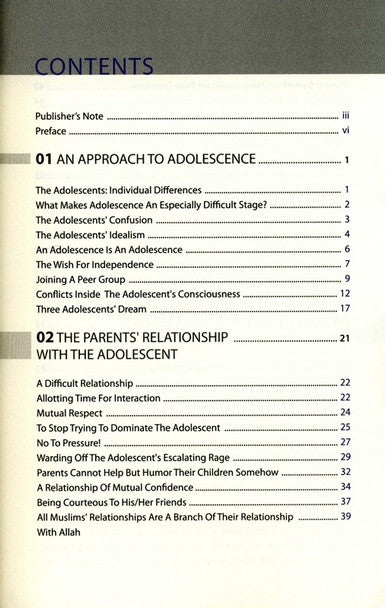 The Adolescents - Successful Family Upbringing Series - Part 4 - Published by Dakwah Corner - TOC - 1