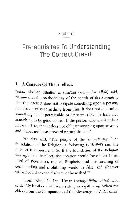 The Creed of the Four Imaams - Published by Dakwah Corner Bookstore - Sample Page - 2