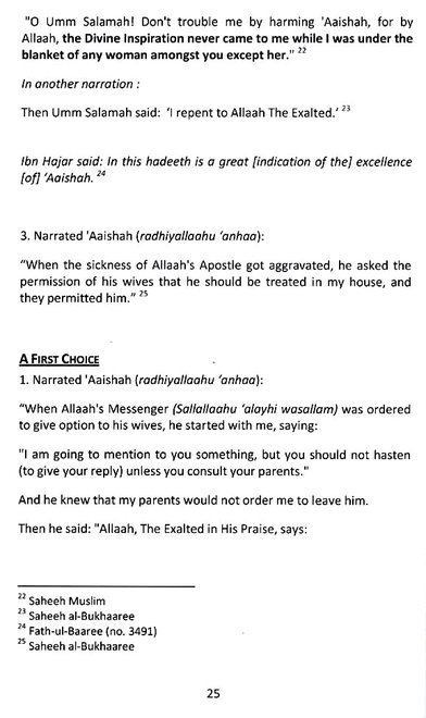The Excellence Of Aishah - The Mother Of The Believers - Published by  Al-Muflihoon - Sample Page - 4