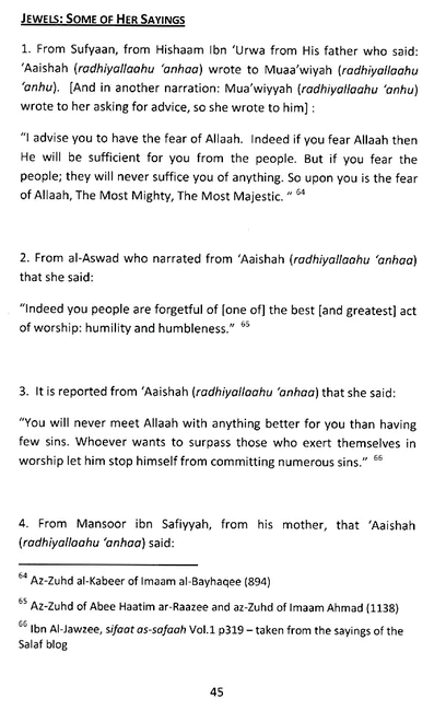 The Excellence Of Aishah - The Mother Of The Believers - Published by  Al-Muflihoon - Sample Page - 6