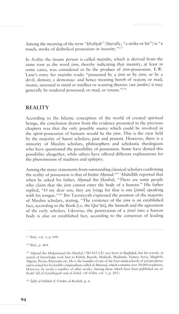 The Exorcist Tradition In Islam - Published by Al-Hidaayah Publishing - Sample Page - 4
