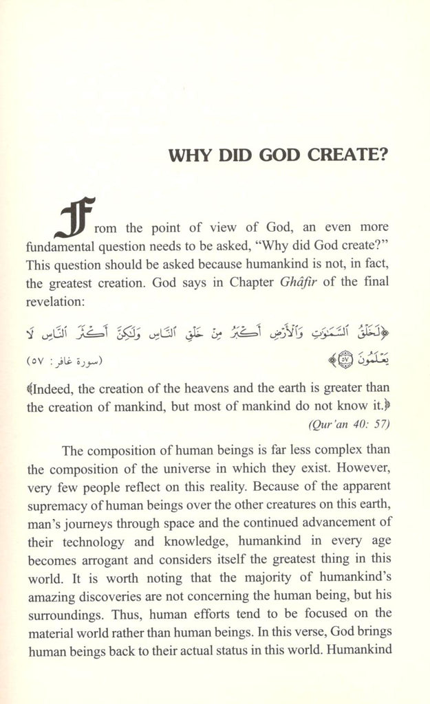 The Purpose of Creation - Published by International Islamic Publishing House - Sample Page - 1