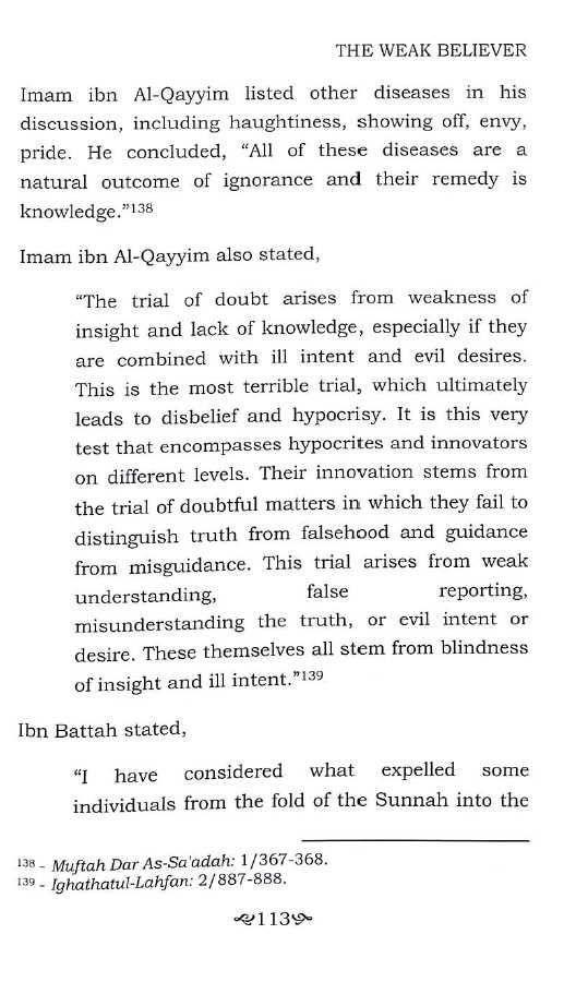 The Weak Believer - Published by Maktabatul Irshad - sample page - 5