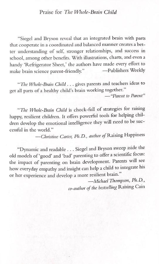 The Whole-Brain Child - 12 Proven Strategies To Nurture Your Child's Developing Mind - Sample Page - 1
