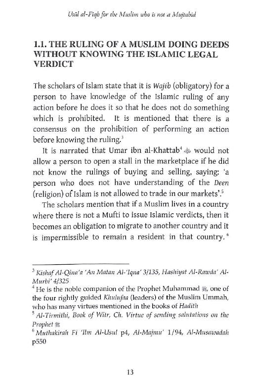 Usul Al-Fiqh For The Muslim Who Is Not A Mujtahid - Sample Page - 2