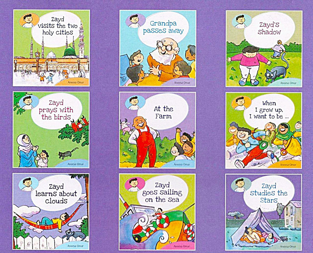 Zayd’s Curious Little Stories – Set of 10 Books - Published by Maqbool Books - Set Cover