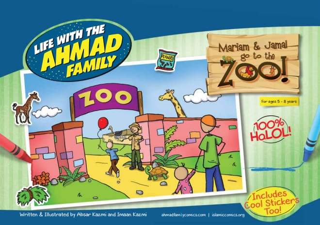 Mariam & Jamal Go To The Zoo ! - Life With The Ahmad Family Series - English_Book